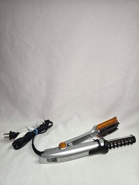 InStyler Rotating Hot Iron Hair Styler Brush 1.25" inch Barrel Silver IS1002 Y2K